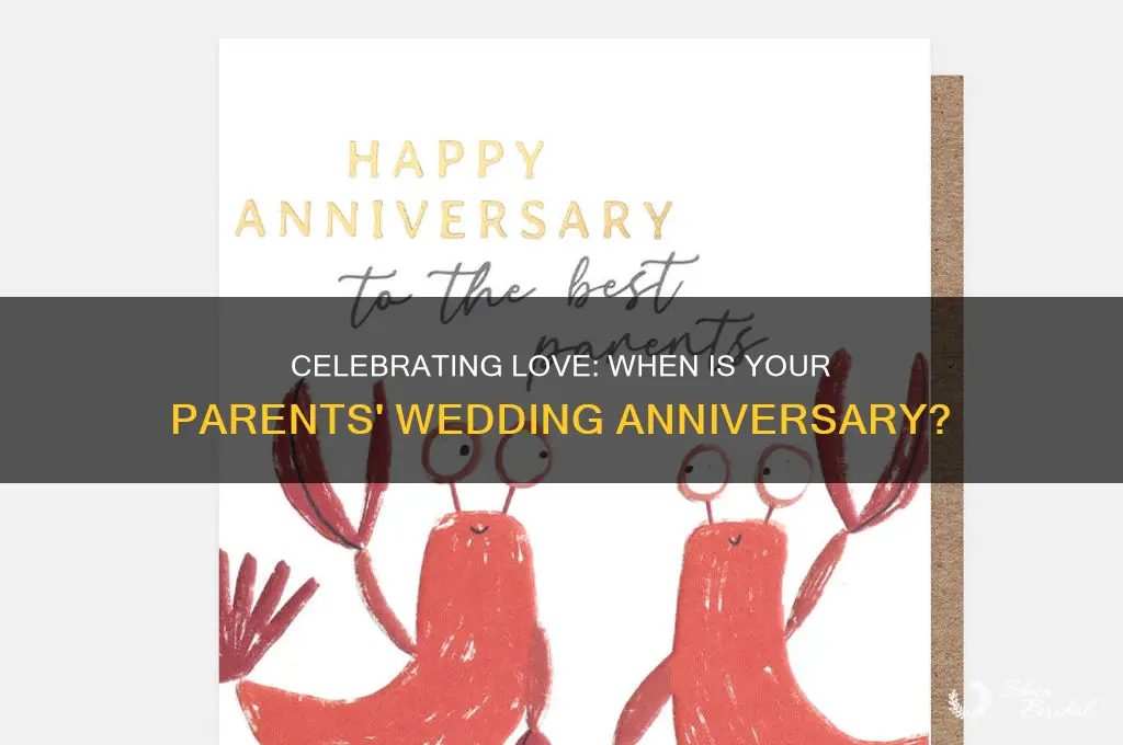 when is your parents wedding anniversary