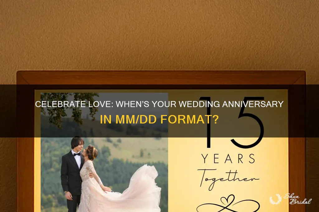 when is your wedding anniversary use mm dd format