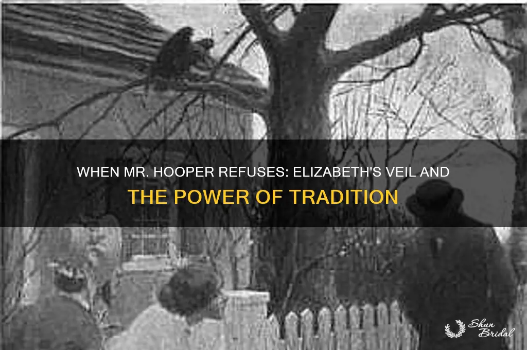 when mr hooper refuses to remove the veil elizabeth