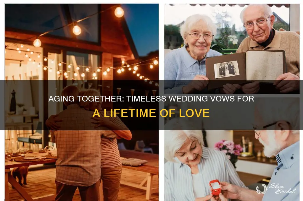when our bodies are old wedding vow