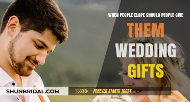 Elope and Still Celebrate: Should Wedding Gifts Follow Elopements?