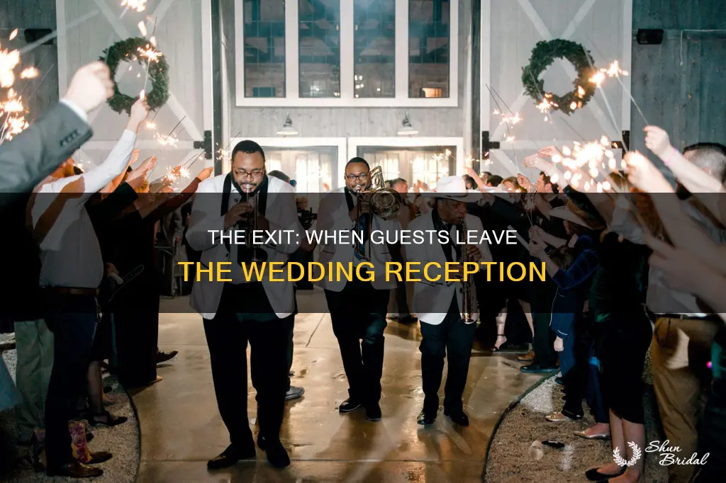 when people leave the wedding reception