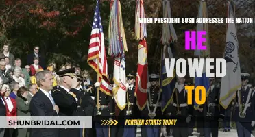 President Bush's Vow: Addressing the Nation with Resolve and Commitment