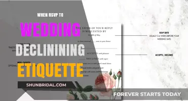 Wedding RSVP Declines: Etiquette and Grace