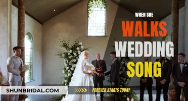She Walks Down the Aisle to 'When She Walks
