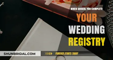 The Perfect Timing for Your Wedding Registry