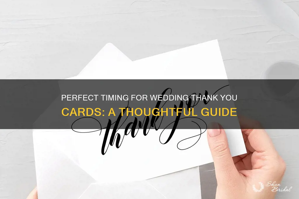 when shoukd I send out my wedding thank you carda