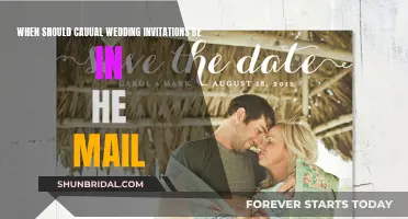 Mail Timing for Casual Wedding Invites