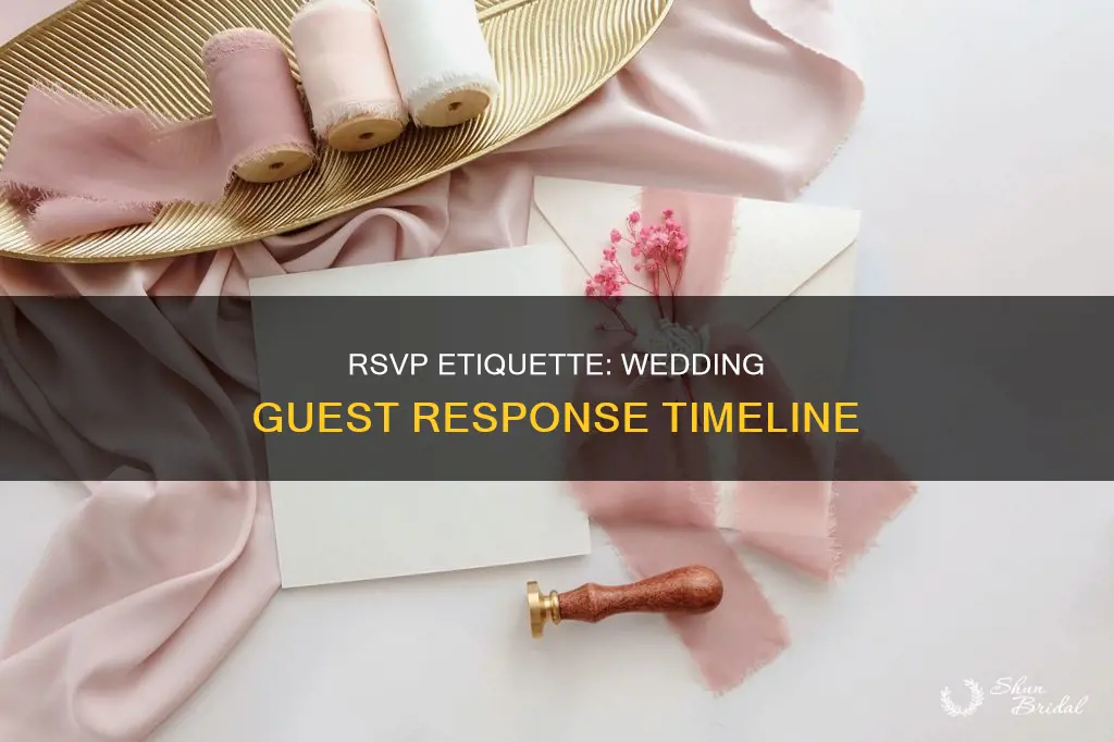 when should guest rsvp to wedding invites