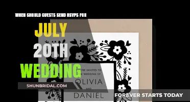 July 20th Wedding RSVP Deadline: When Should Guests Respond?