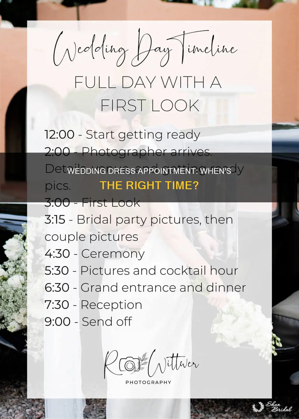 when should I book a wedding dress appointment