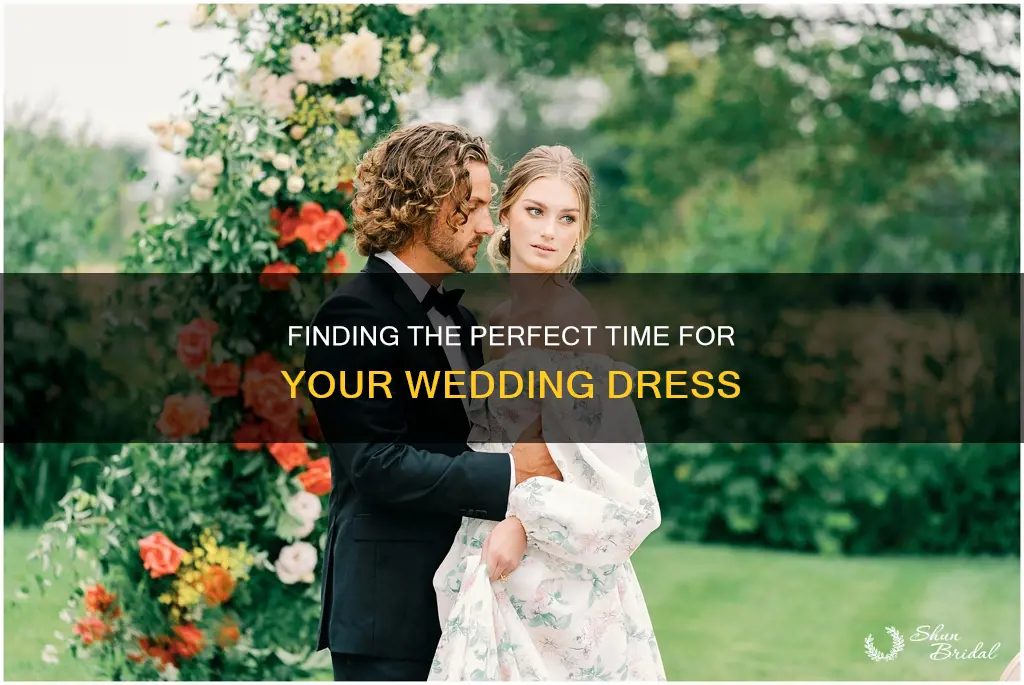 when should I get comy wedding dress