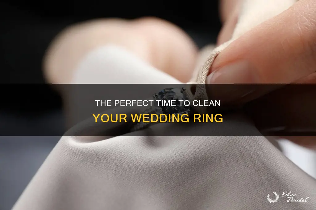 when should I get my ring cleaned before wedding