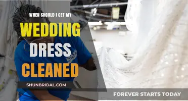 The Perfect Time to Clean Your Wedding Dress