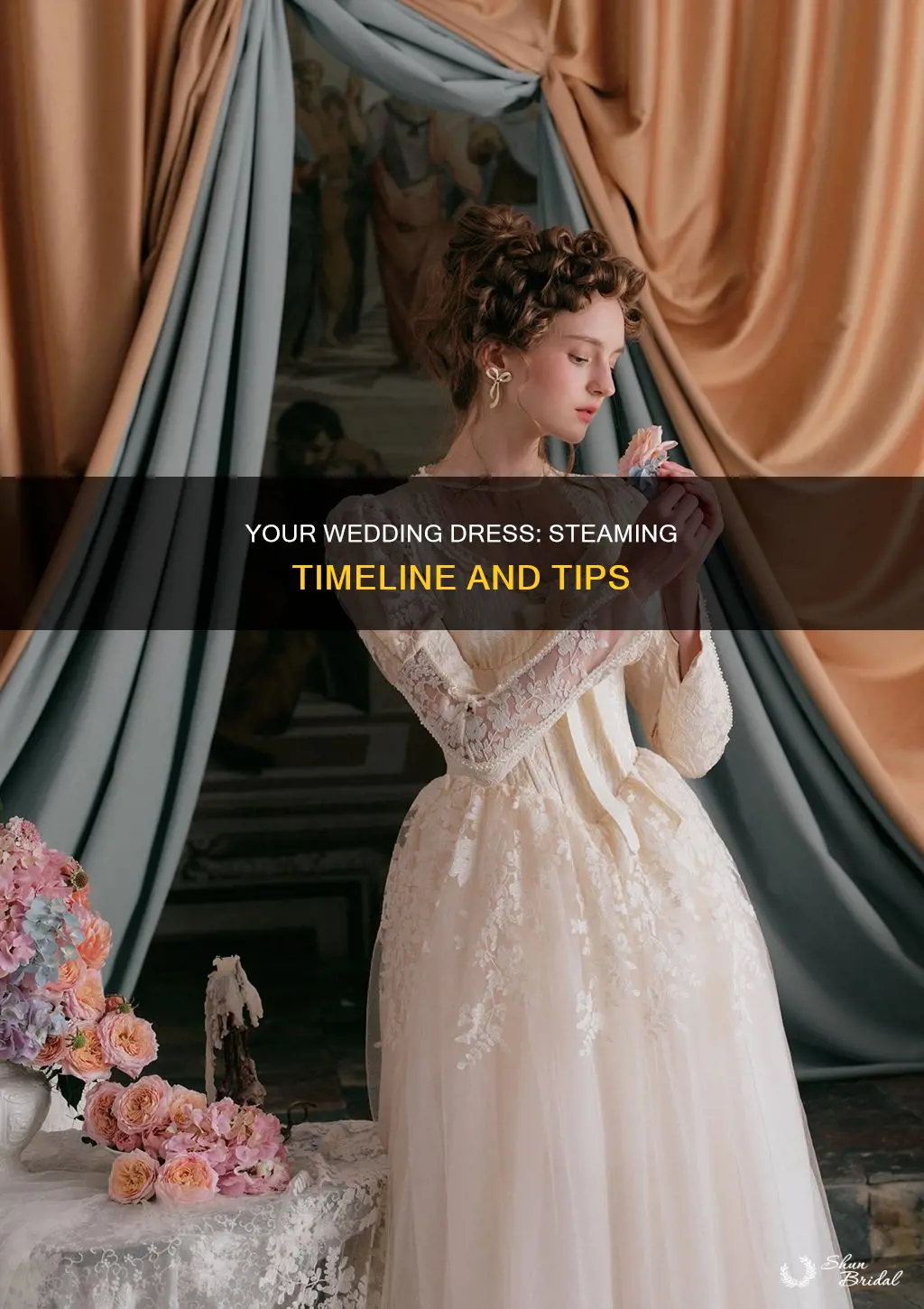 when should I get my wedding dress steamed