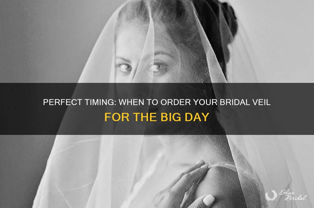 when should i order my bridal veil