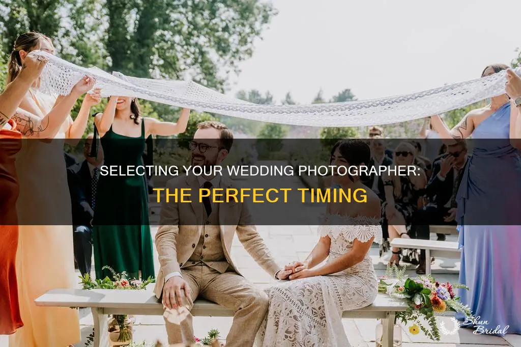 when should I pick a photographer for my wedding