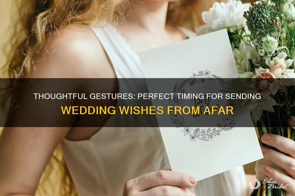 when should I send a card if not attending wedding