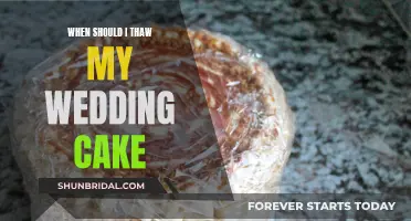 Thawing Your Wedding Cake: How Far in Advance?