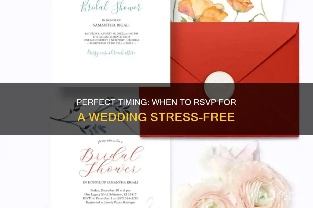 when should people rvsp for a wedding