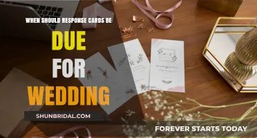 Perfect Timing: When to Set Your Wedding Response Card Deadline