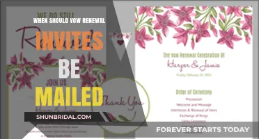 Perfect Timing for Vow Renewal Invites: When to Mail Them Out