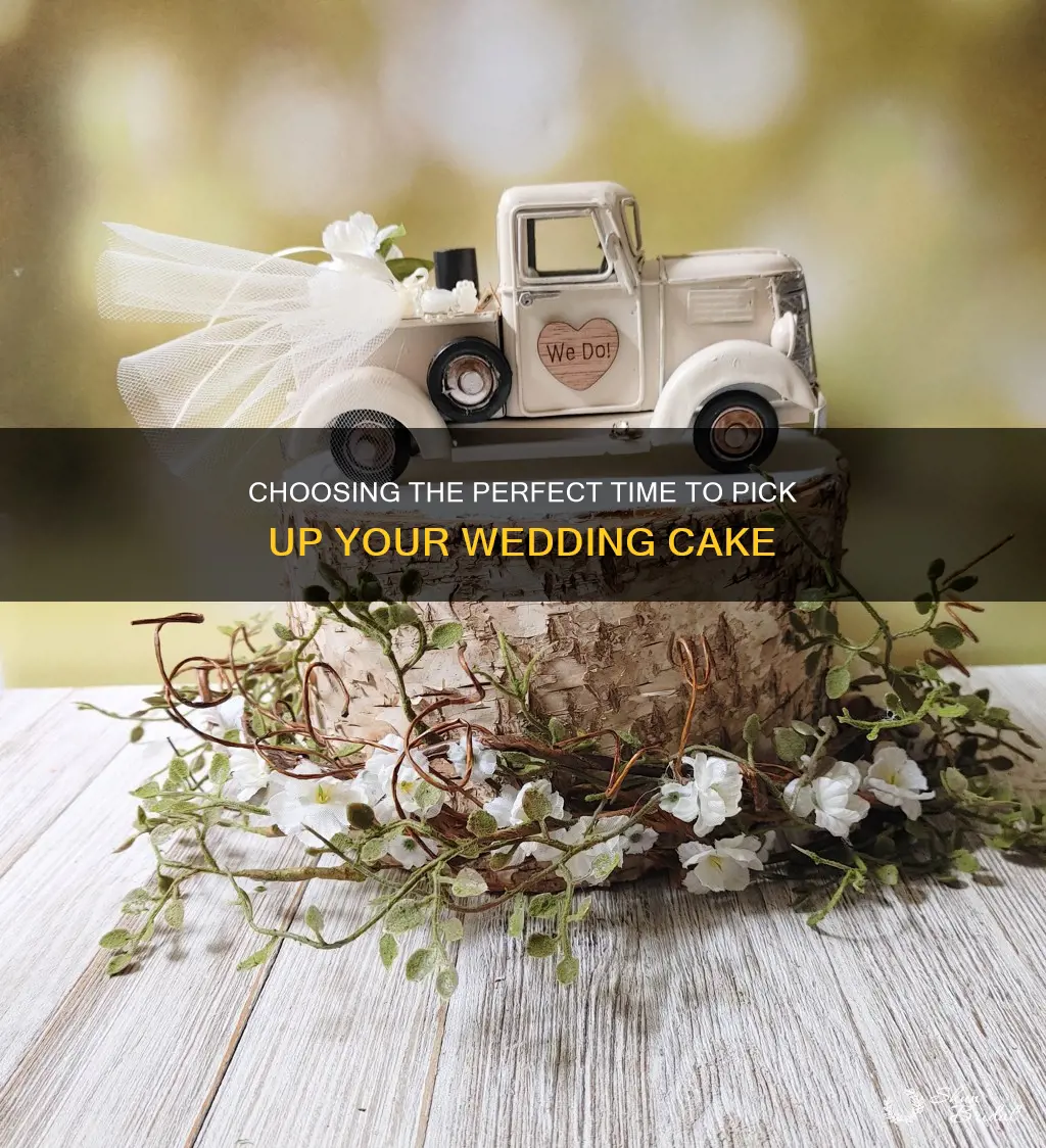 when should wedding cake be picked up