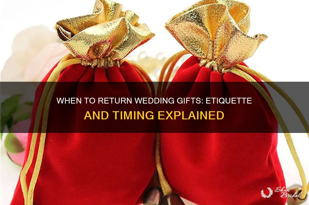 when should wedding gift be returned