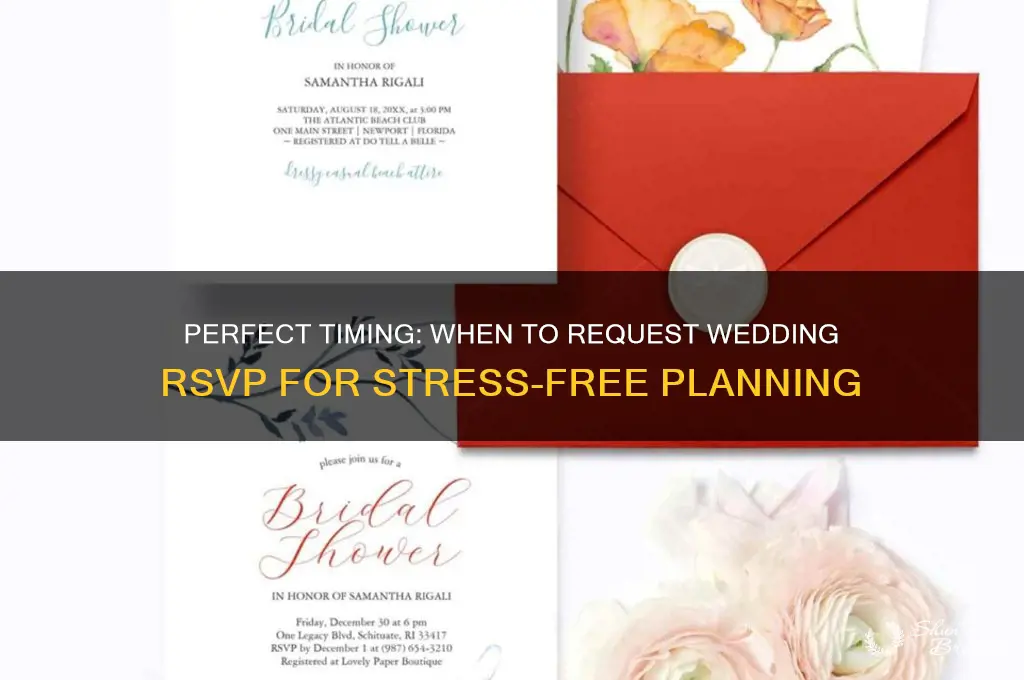 when should you ask people to rsvp to your wedding