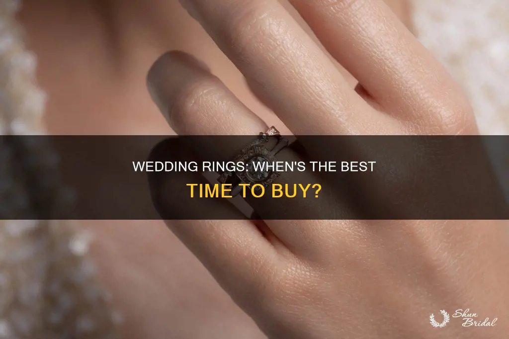 when should you buy wedding rings