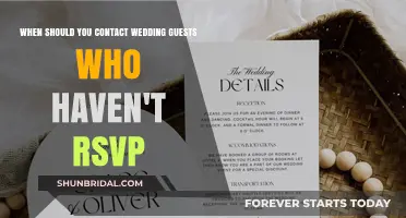 When to Follow Up with Wedding Guests Who Haven’t RSVP’d