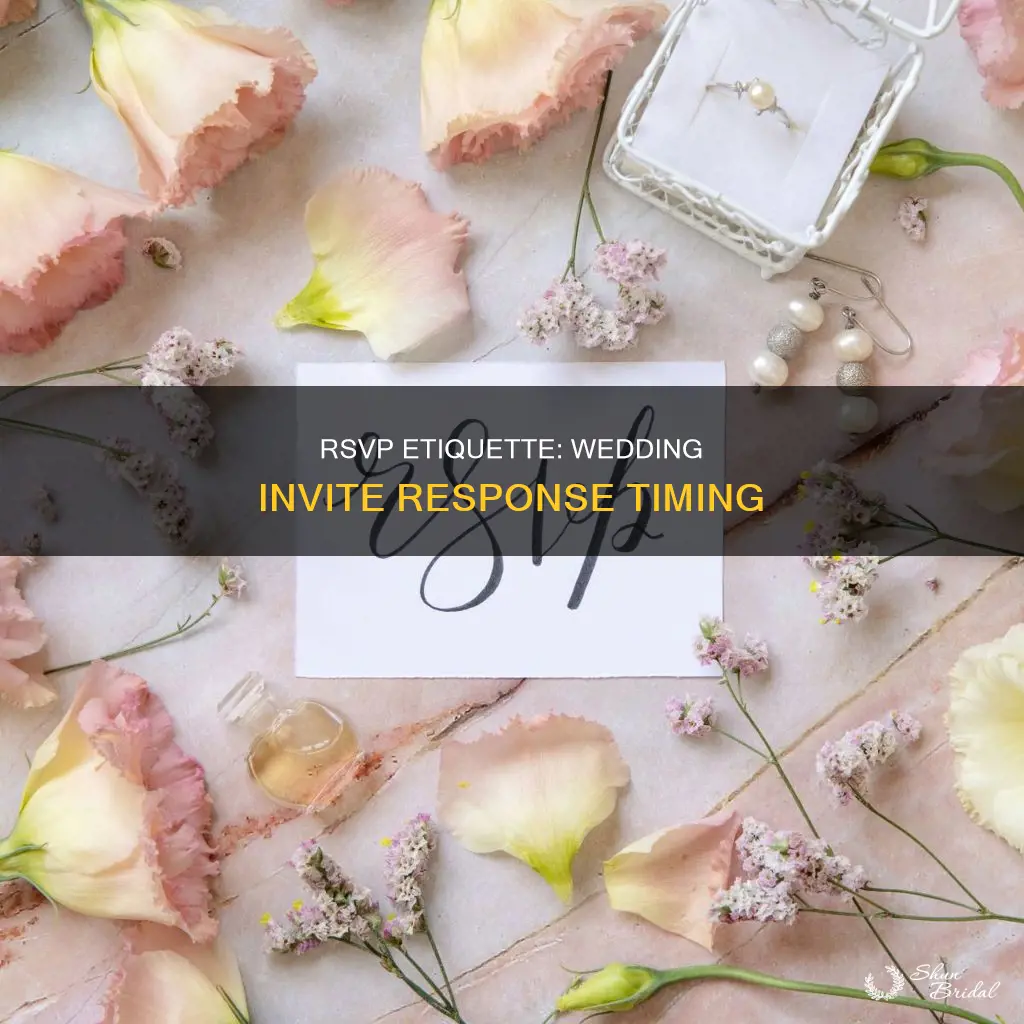 when should you request rsvp for wedding invite