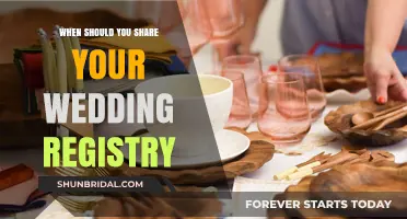 Share Your Wedding Registry: The Perfect Timing