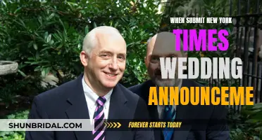 The Perfect Timing for a Wedding Announcement in the NYT