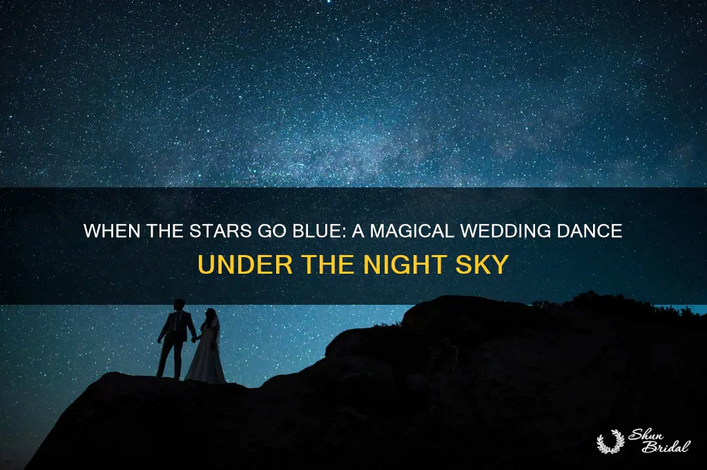 when the stars go blue dance wedding