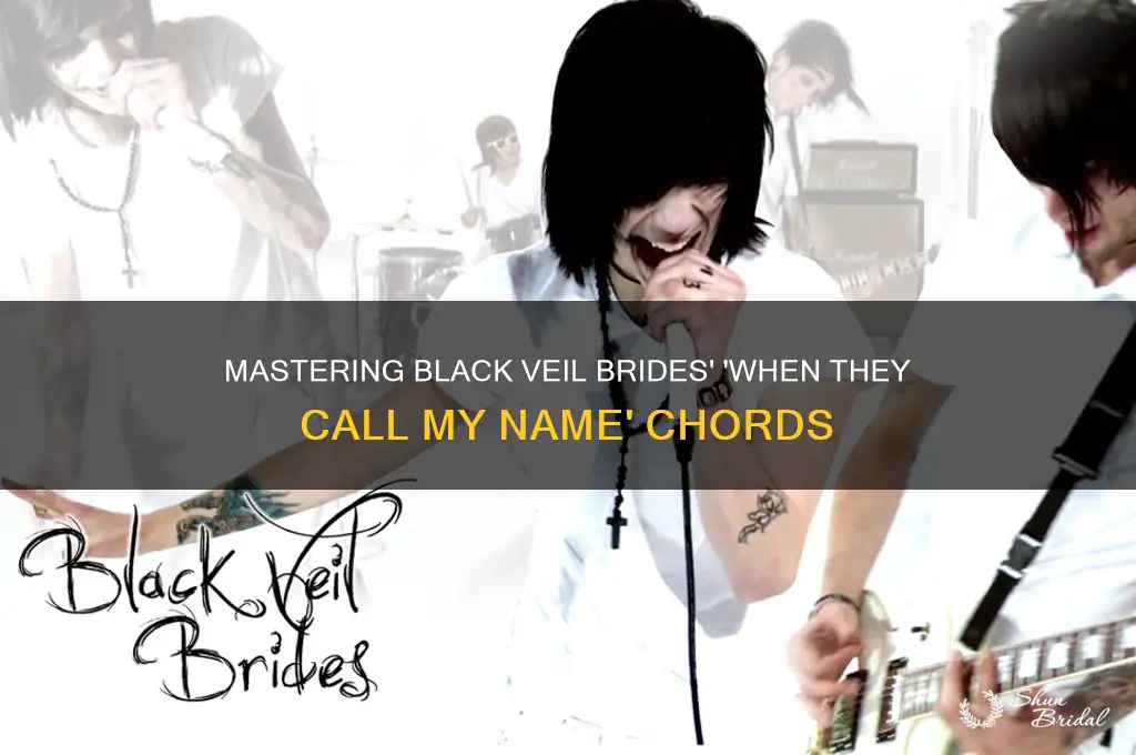 when they call my name black veil brides chords