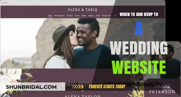 RSVP Timing for Your Wedding Website