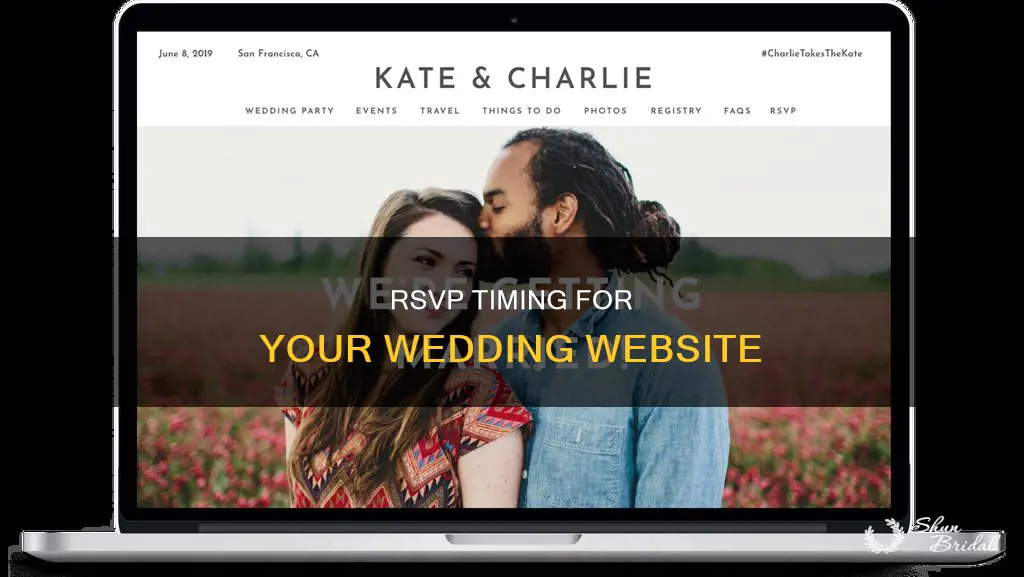 when to add rsvp to a wedding website