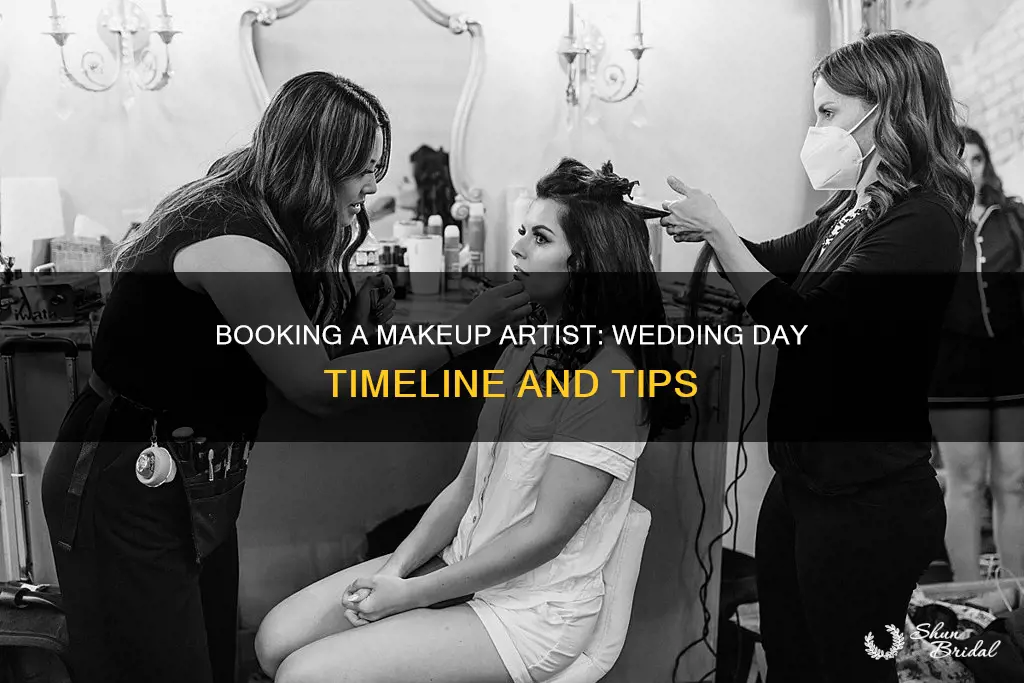 when to book a make up artist for wedding