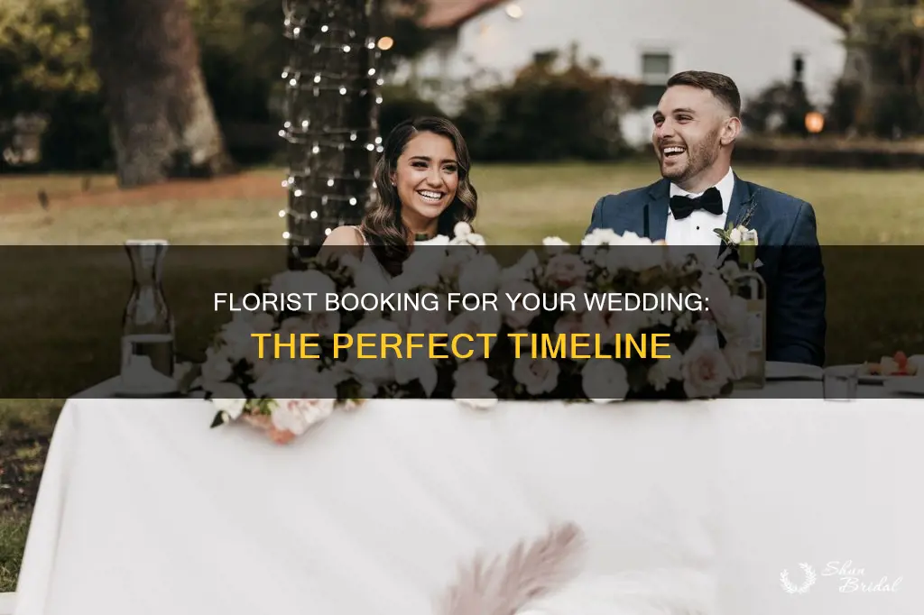 when to book florist for wedding