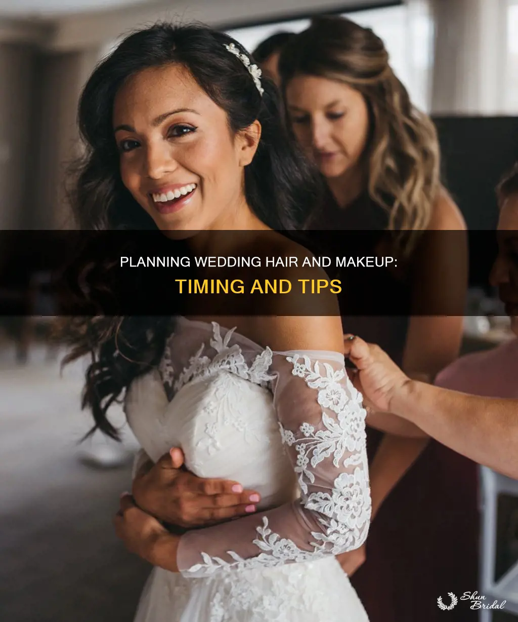 when to book wedding hair and makeup