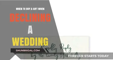 Thoughtful Gestures: Timing Your Gift When Declining a Wedding Invitation
