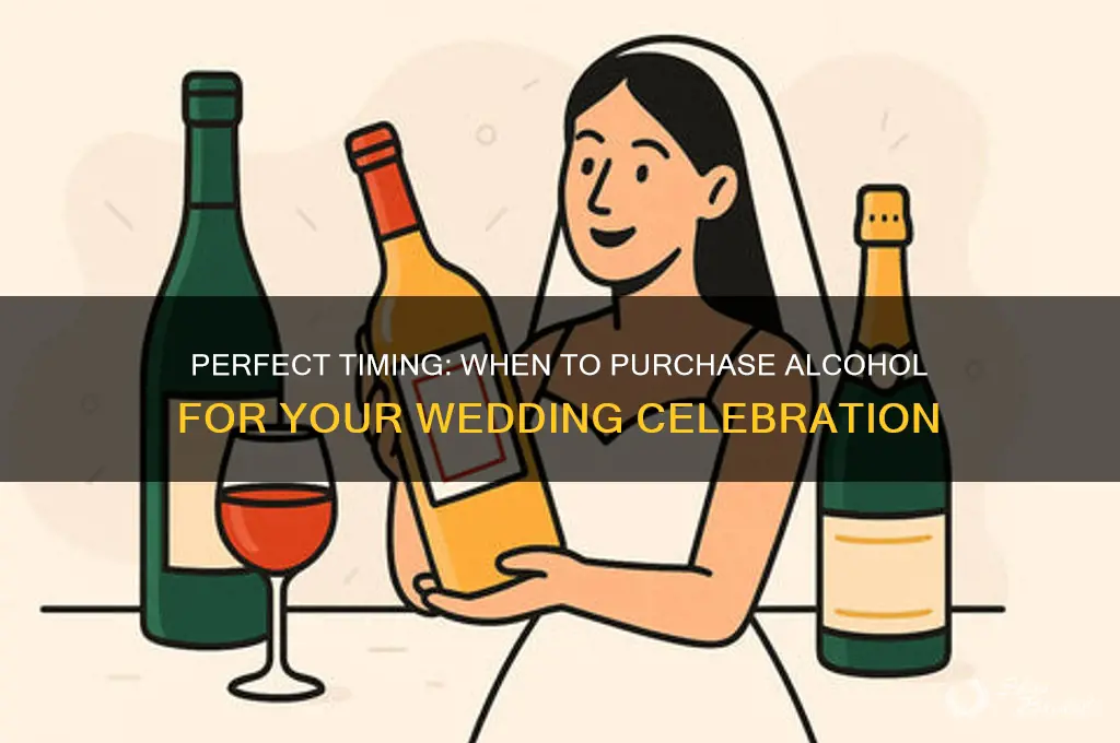 when to buy alcohol for wedding