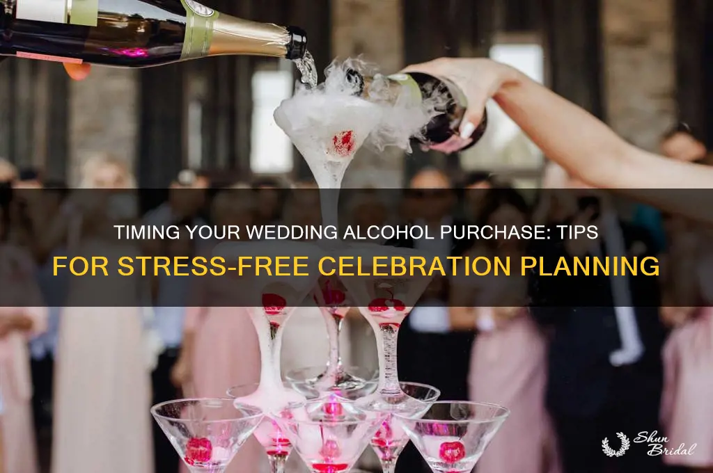 when to buy booze for wedding