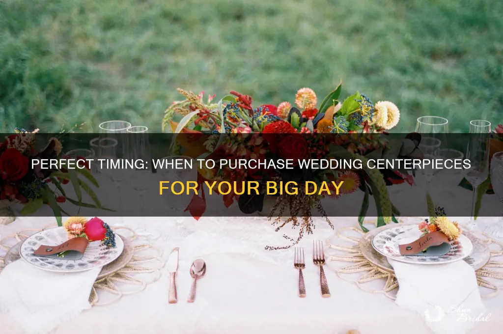 when to buy centerpieces wedding