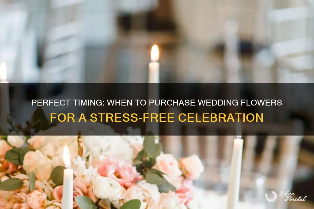 when to buy flowers for wedding