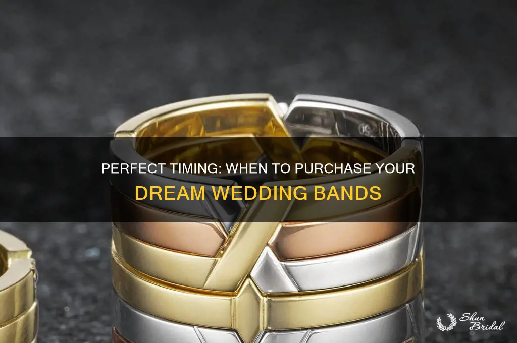 when to buy wedding bands