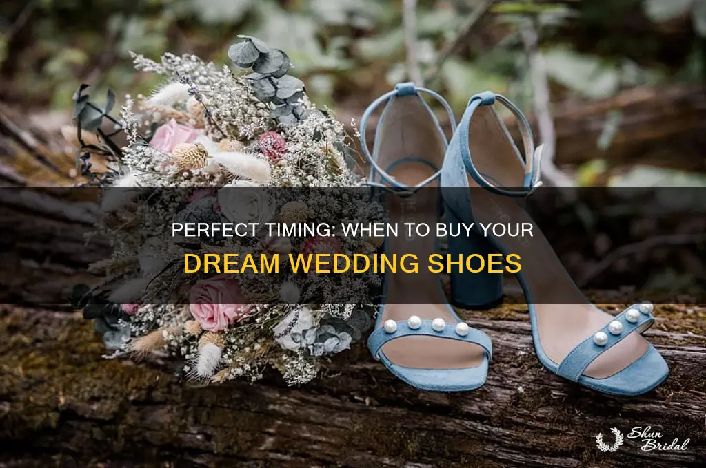 when to buy wedding shoes