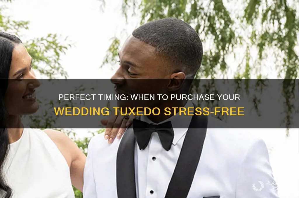 when to buy wedding tuxedo