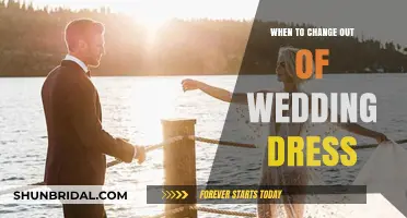 The Perfect Time to Change Out of Your Wedding Dress